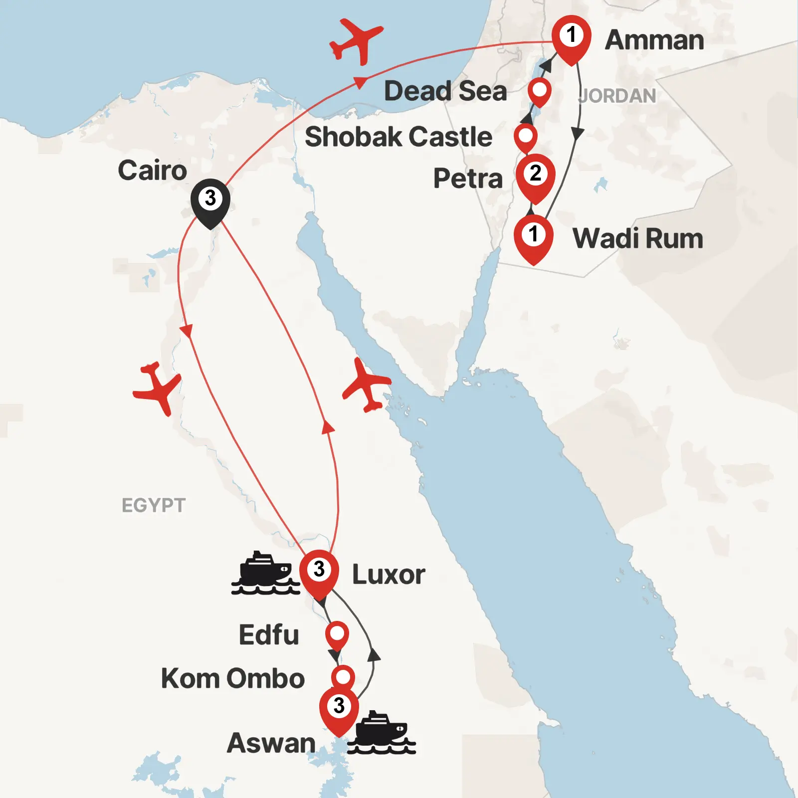 Treasures of Egypt & Jordan by Nile Cruise