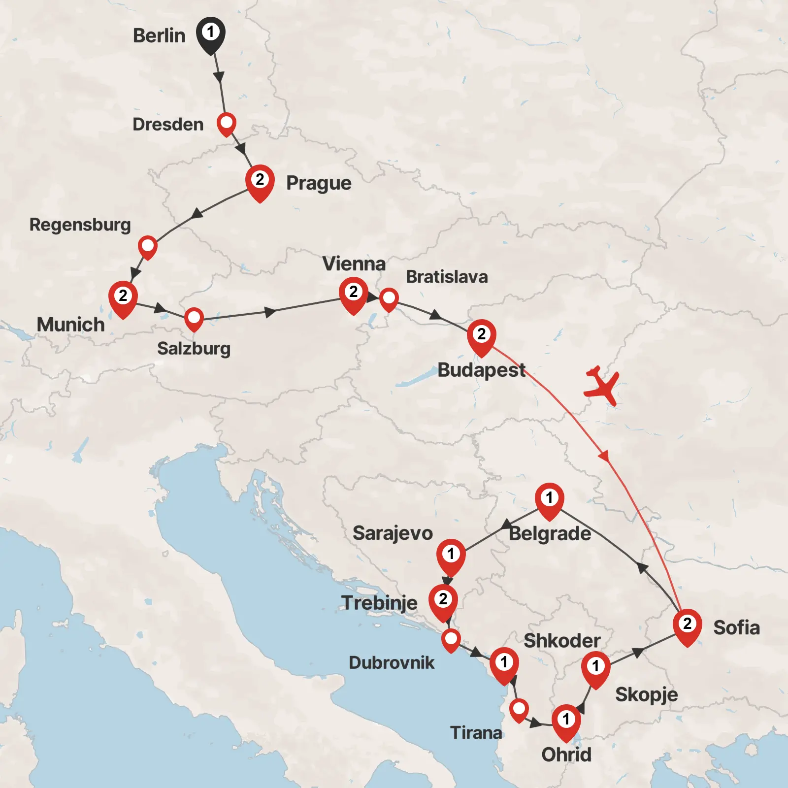 Wonders of Central Europe and Balkans
