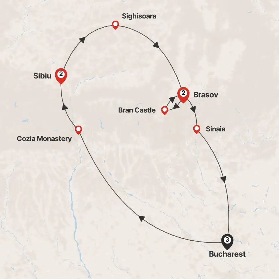 Trip map & itinerary