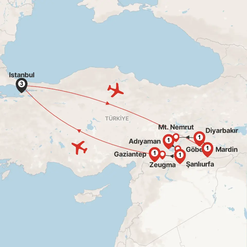 Trip map & itinerary