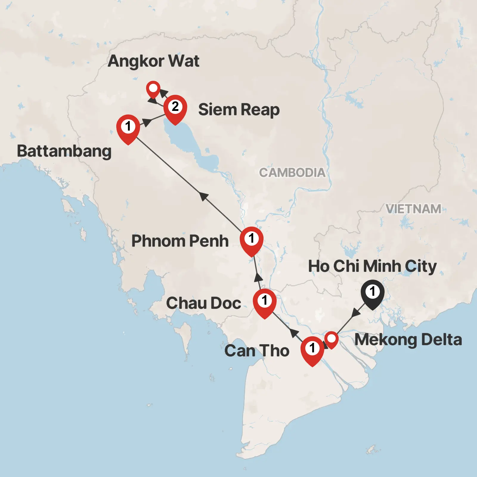 Best of Cambodia & South Vietnam