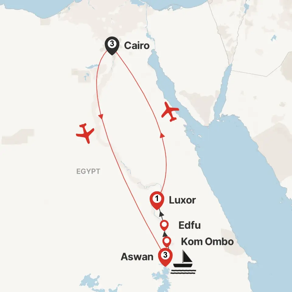 Trip map & itinerary