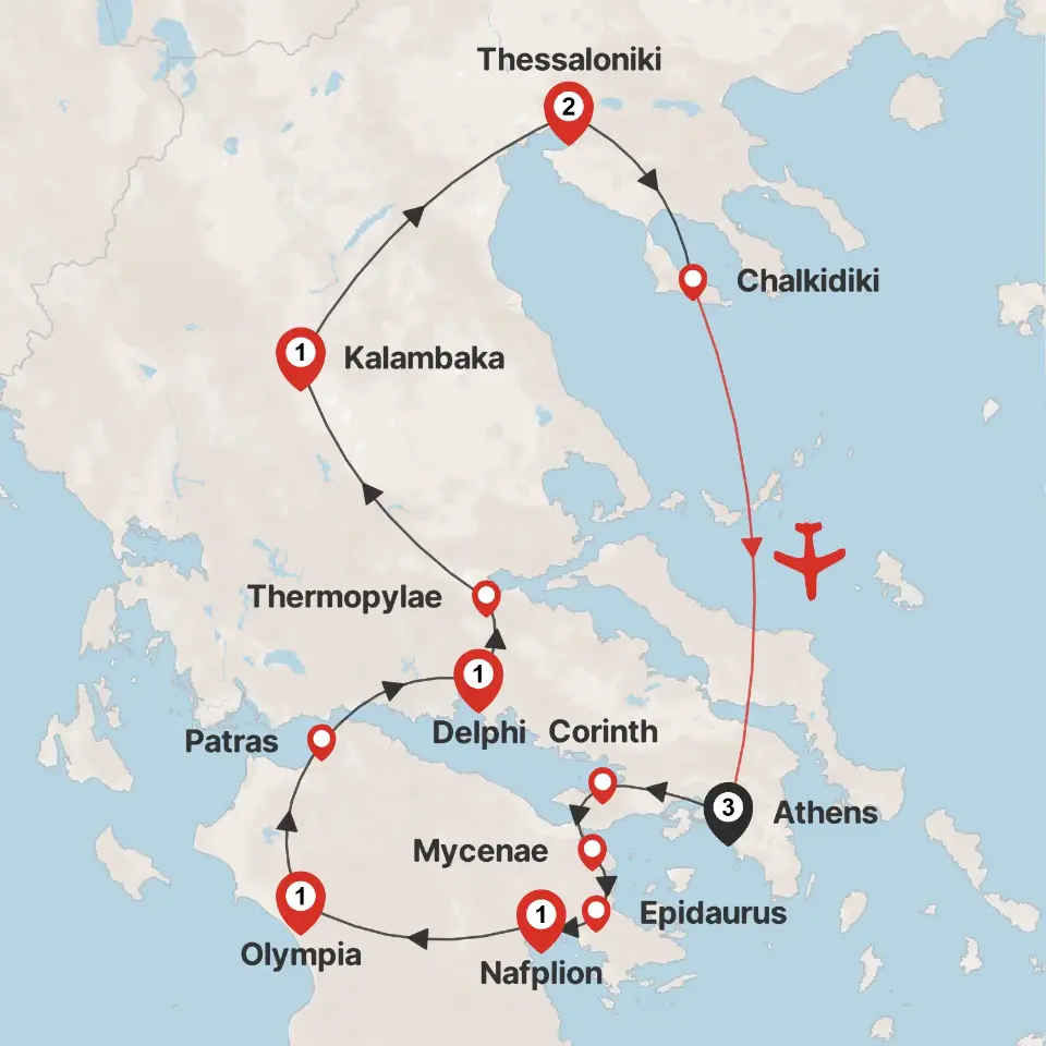 Trip map & itinerary