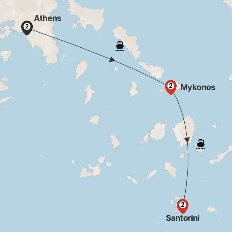 Trip map & itinerary