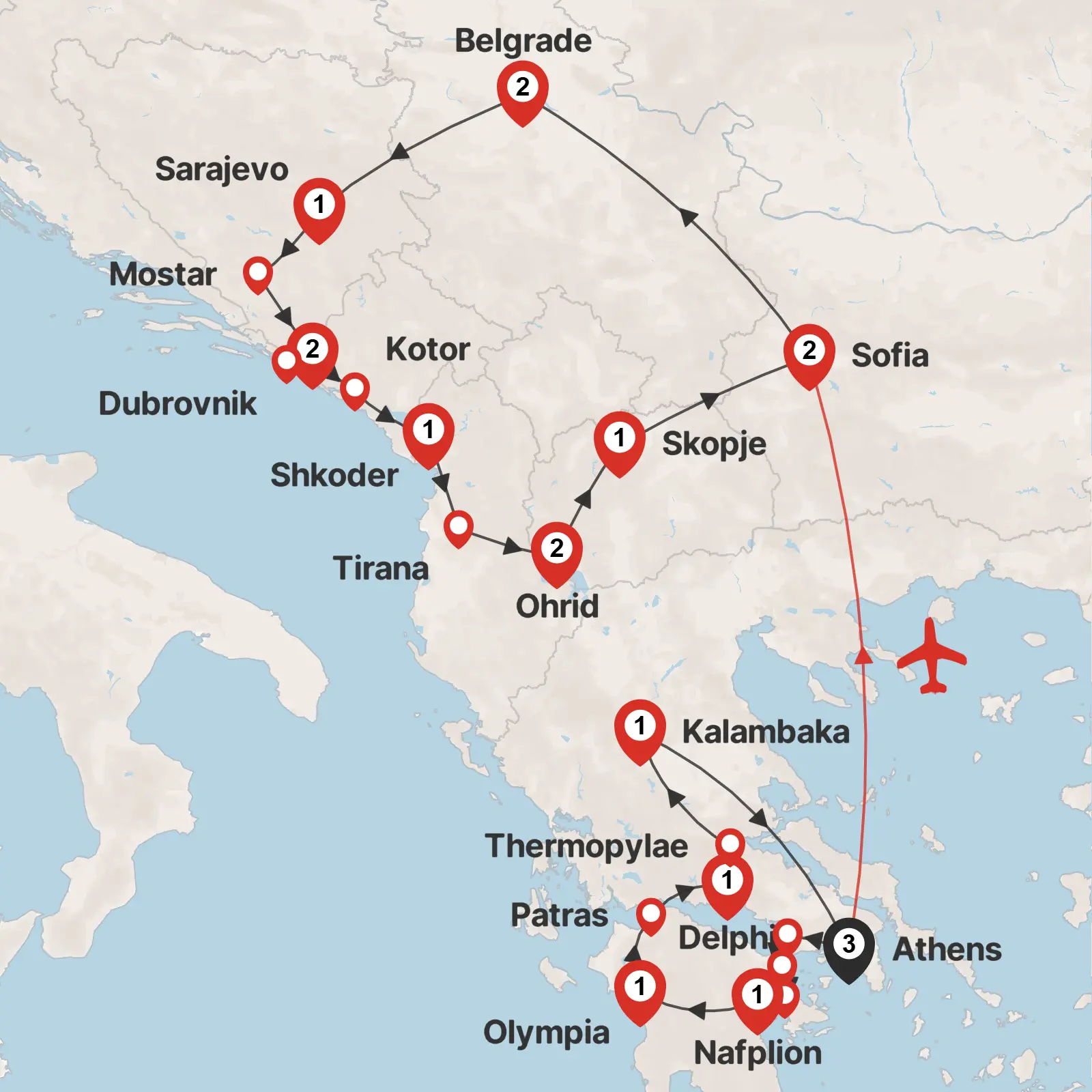 Classic Greece & Balkan Odyssey