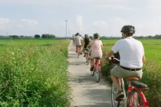 Countryside tour by bike