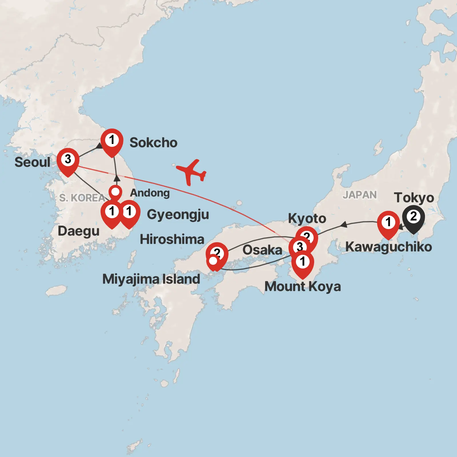 Highlights of Japan & South Korea 2027
